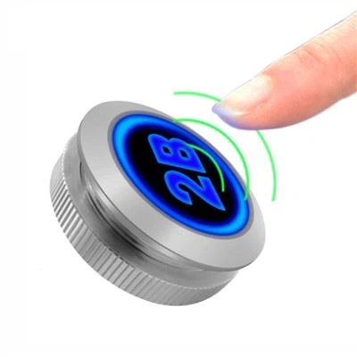Bouton sans contact d'ascenseur